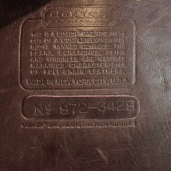 Vintage Coach bag. Real coach, real leather bag. - Picture 4 of 4